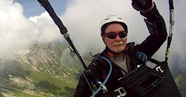 Brian Doub paragliding