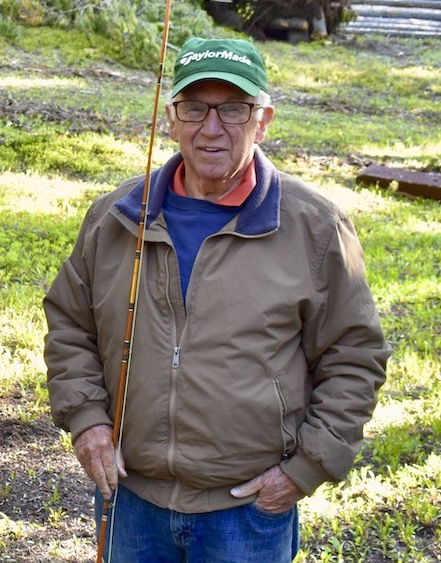 Steve Brodin with fishing pole