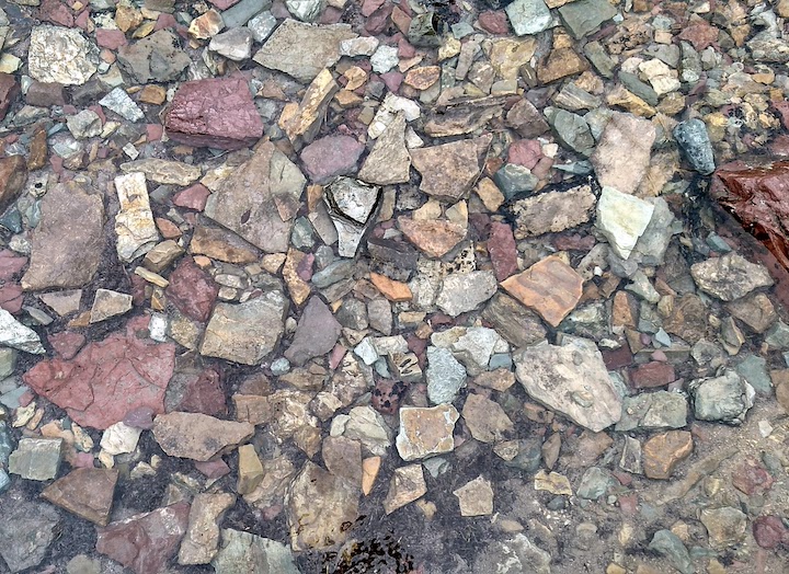 rocks in a mountain creek