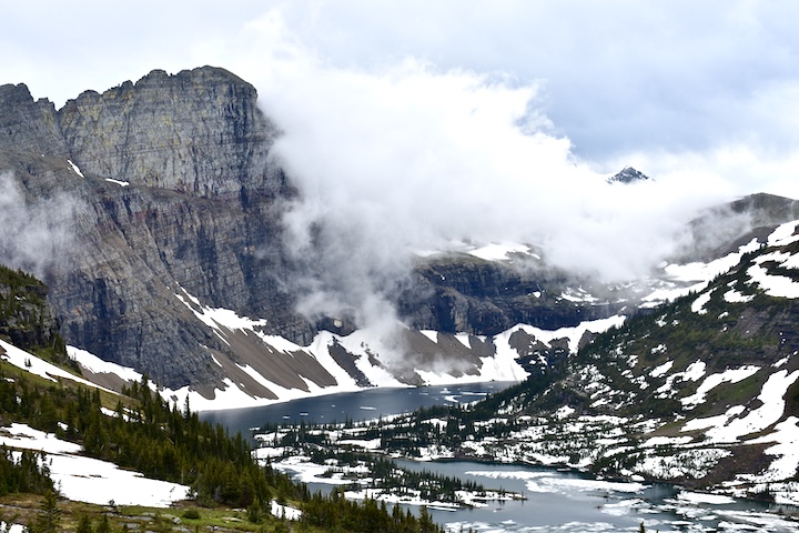 Dramatic clouds over Hidden Lake, Glacier