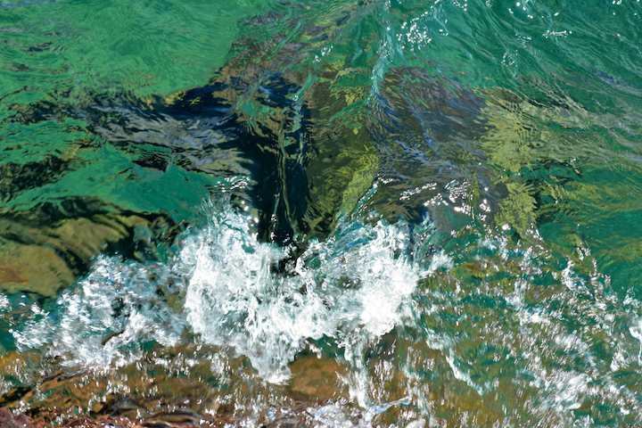 green water of Lake Superior