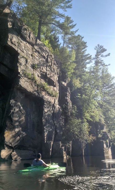 kayaking on the st croix river Wisconsin