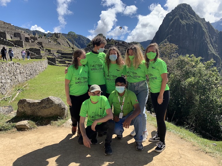 hiking crew at machu picchu