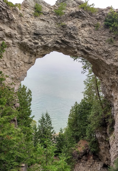 Looking through Arch Rock