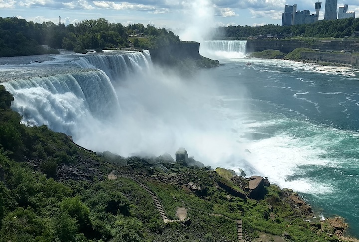 American Falls at Niagara Falls State Park, with part of Canadian Falls in the background